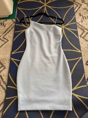 Guess Pale Blue Spaghetti Strap Mini Dress